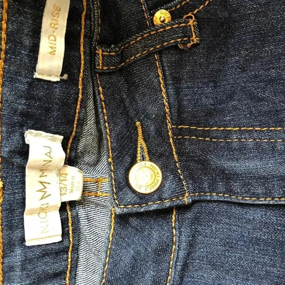 Nicki Manaj Mid Rise Blue Women Jeans size 13/14 Pockets - Picture 3 of 4